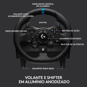 Simulador Volante com Pedais Logitech G923 TrueForce para Xbox Series X/S Xbox One PC