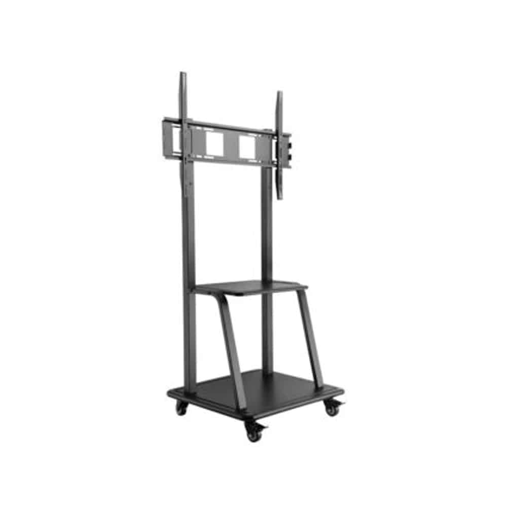 Suporte de Pé com Rodas Tooq para TV 37"-100" até 150Kg Vesa 1000x600mm Preto