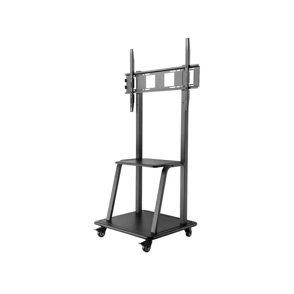 Suporte de Pé com Rodas Tooq para TV 37"-100" até 150Kg Vesa 1000x600mm Preto