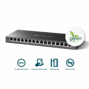 Switch TP-Link TL-SG116E 16 Portas RJ-45 10/100/1000