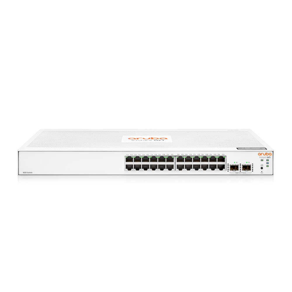 Swicth HPE Networking Instant On 1830 24G 2SFP Switch Interruptor inteligente 24 x 10/100/1000 + 2 x Gigabit SFP