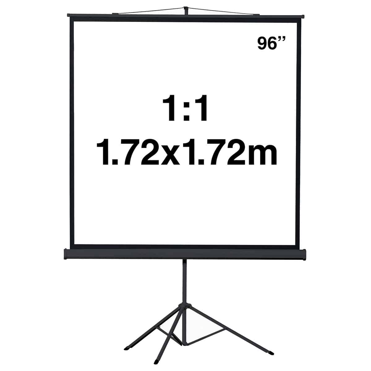 Tela de Tripé com Moldura Manual Napofix 180x180 96"