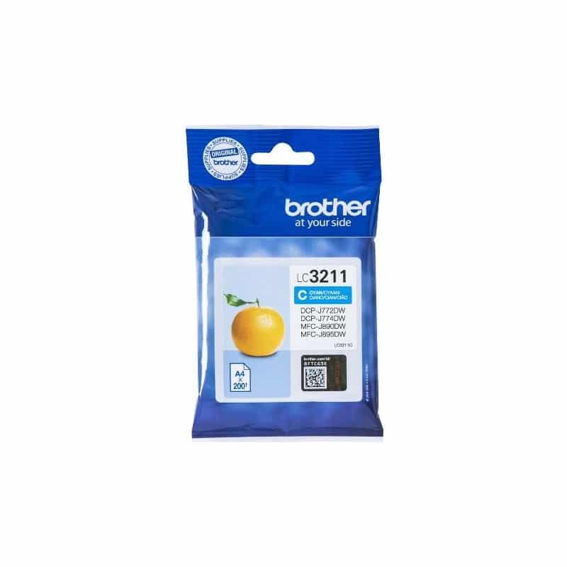 Tinteiro Original Brother LC-3211C Ciano