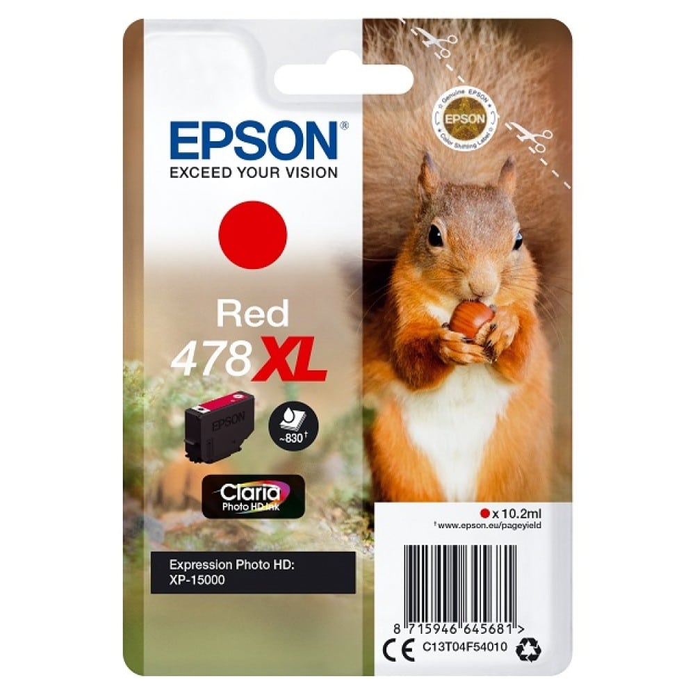 Tinteiro Original Epson 478 XL Vermelho