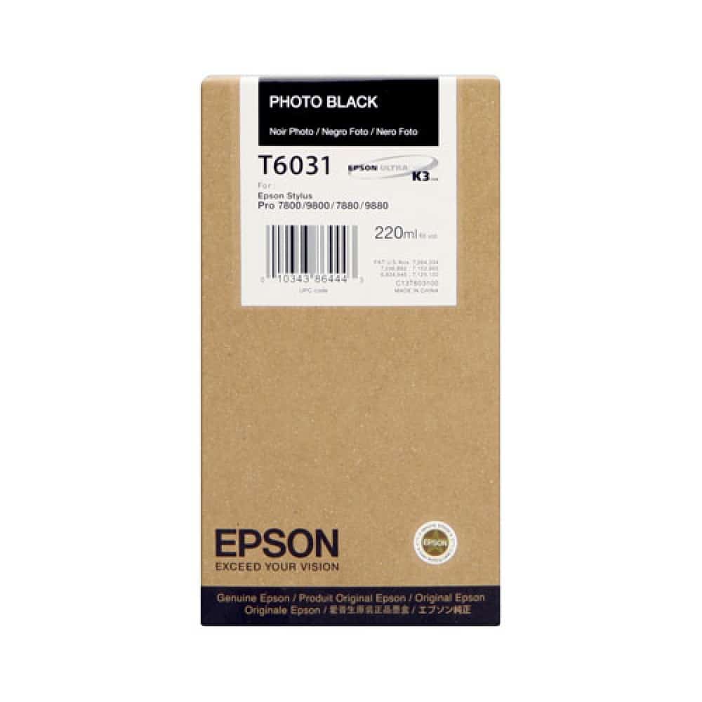 Tinteiro Original Epson T6031 Preto Photo