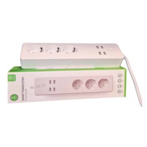 Tomada proteção 3x e 4 USB Inteligente Woox R4028