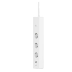 Tomada proteção Woox R6132 3x Schuko 2*Usb A 2*Type-C Inteligente com Medidor Energia