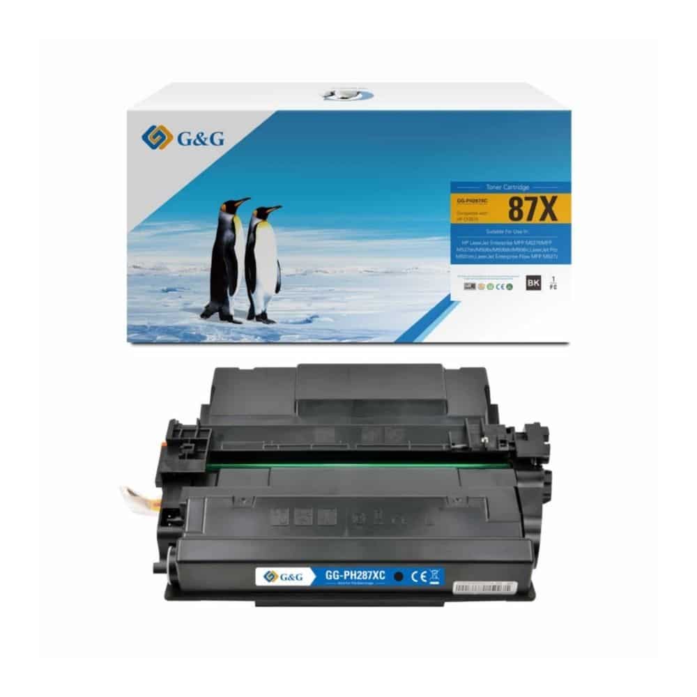 Toner Compativel HP CF287X Substitui 87X Preto