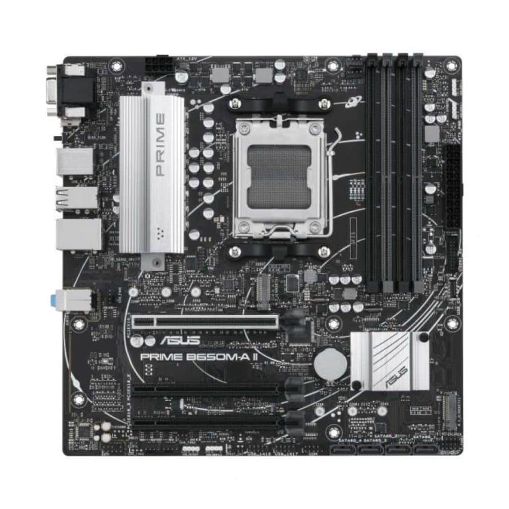 MotherBoard Asus Prime B650M-A II-CSM AMD5 4x DDR5 - HDMI M.2 4x Sata III USB 2.0 e 3.2 RJ-45 DispalyPort MicroATX