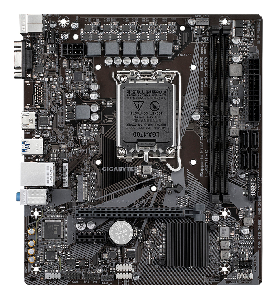 Motherboard Gigabyte H610M H V2 LGA 1700 micro ATX