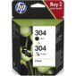 Tinteiro Original HP nº304 Multipack Preto e Tricolor