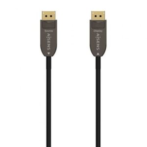 Cabo DisplayPort 1.4 Aisens AOC 8K A155-0608 DisplayPort Macho para DisplayPort Macho 20metros