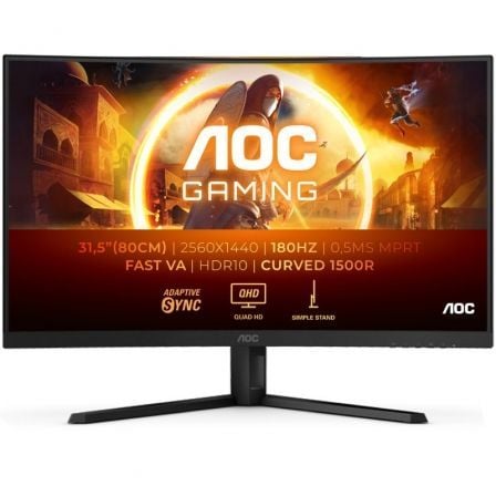 Monitor Gaming Curvo AOC CQ32G4VE 31.5" QHD 0.5ms 180Hz VA