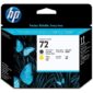 Tinteiro Original HP nº72 Preto Mate Amarelo