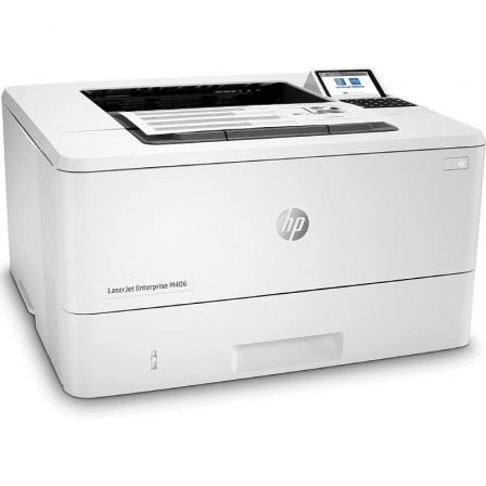 Impressora Laser Monocromo HP Laserjet Enterprise M406DN Dúplex Branca