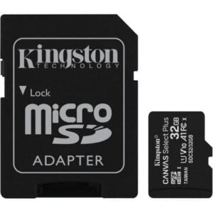 Micro SD Kingston CANVAS Select Plus 32Gb microSD HC com Adaptador Class 10 100MBs