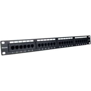 Patch Panel Phasak PU 2420 24 Portas Cat.6 Altura 1U