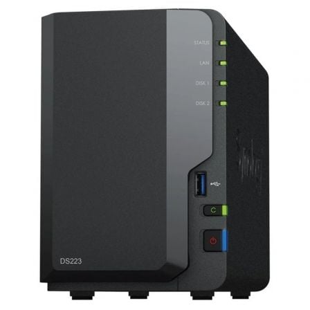 Synology Diskstation DS223 NAS 2 Baias 3.5"- 2.5" 2Gb Ddr4 Formato Torre