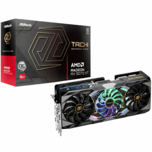 Placa Gráfica Asrock RX9070XT TC 16GO Amd RX9070XT 16GB Gddr6 256BIT 2HDMI+2DP (3 Ventoinhas)