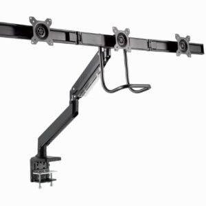Suporte para 3 Monitores Gembird Ajustável e facilidade de Movimento suporte até 27" e 7 Kg