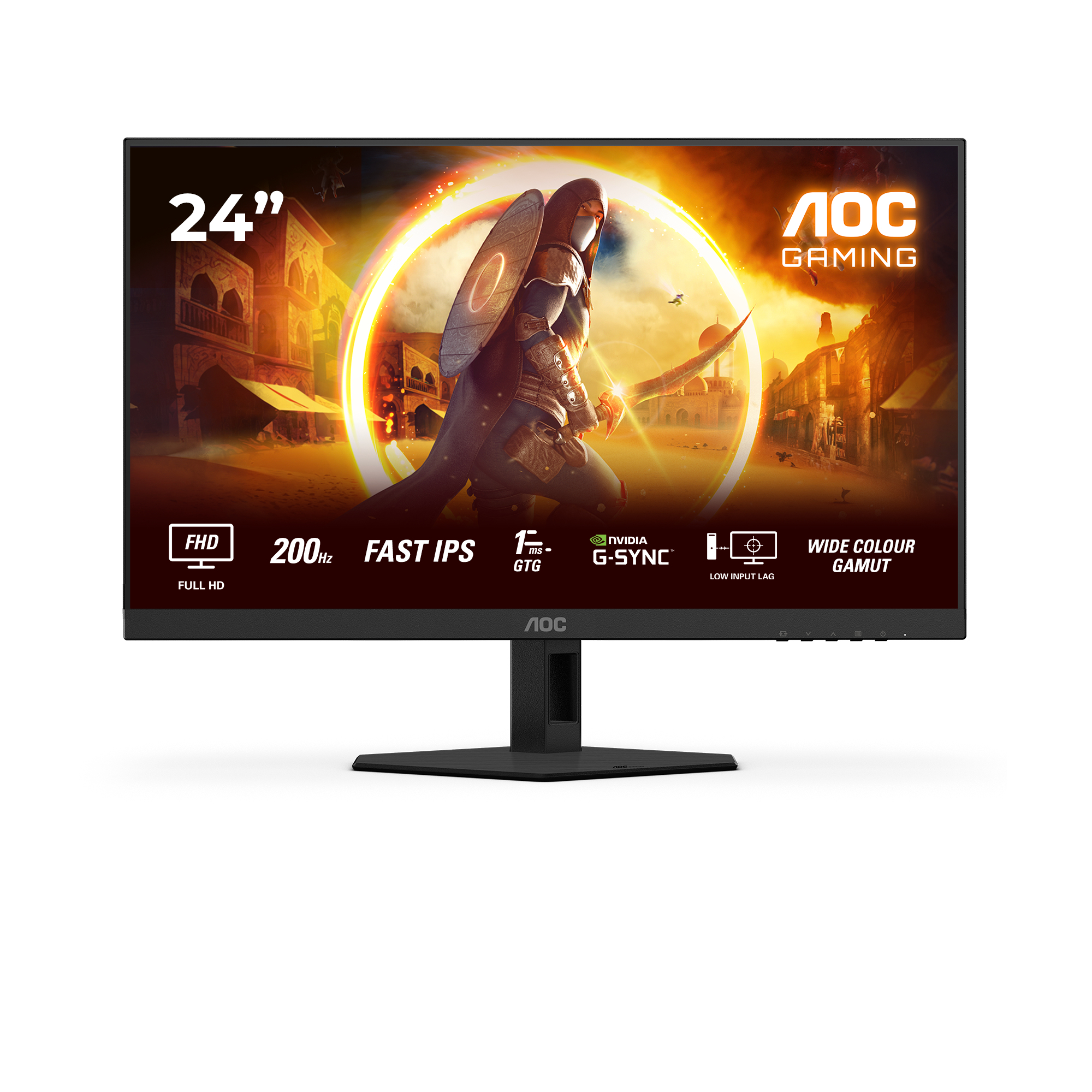 Monitor AOC 24G4HRE 24" Ips FullHD 0.5ms 200Hz Hdmi Dp Multimédia