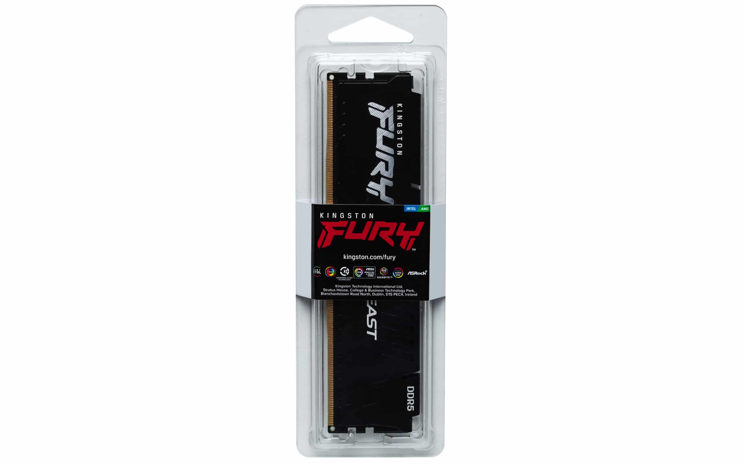 Memoria Dimm Kingston FURY Beast 8Gb Ddr5 5600Mhz 1.25V CL36 unbuffered-on-die ECC