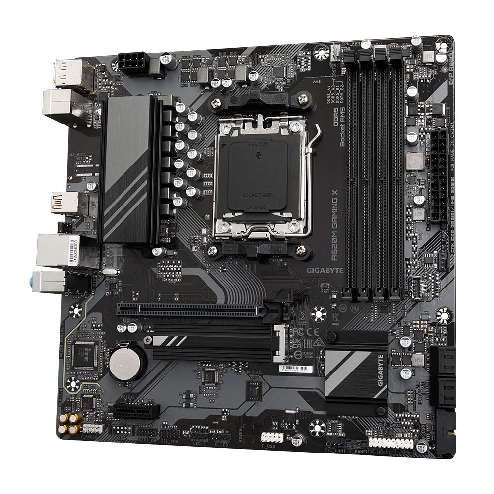Motherboard Gigabyte A620M GAMING X AM5 MATX 4XDdr5 VGA+HDMI GBLAN 4SATA3+1XM.2 6USB3.2