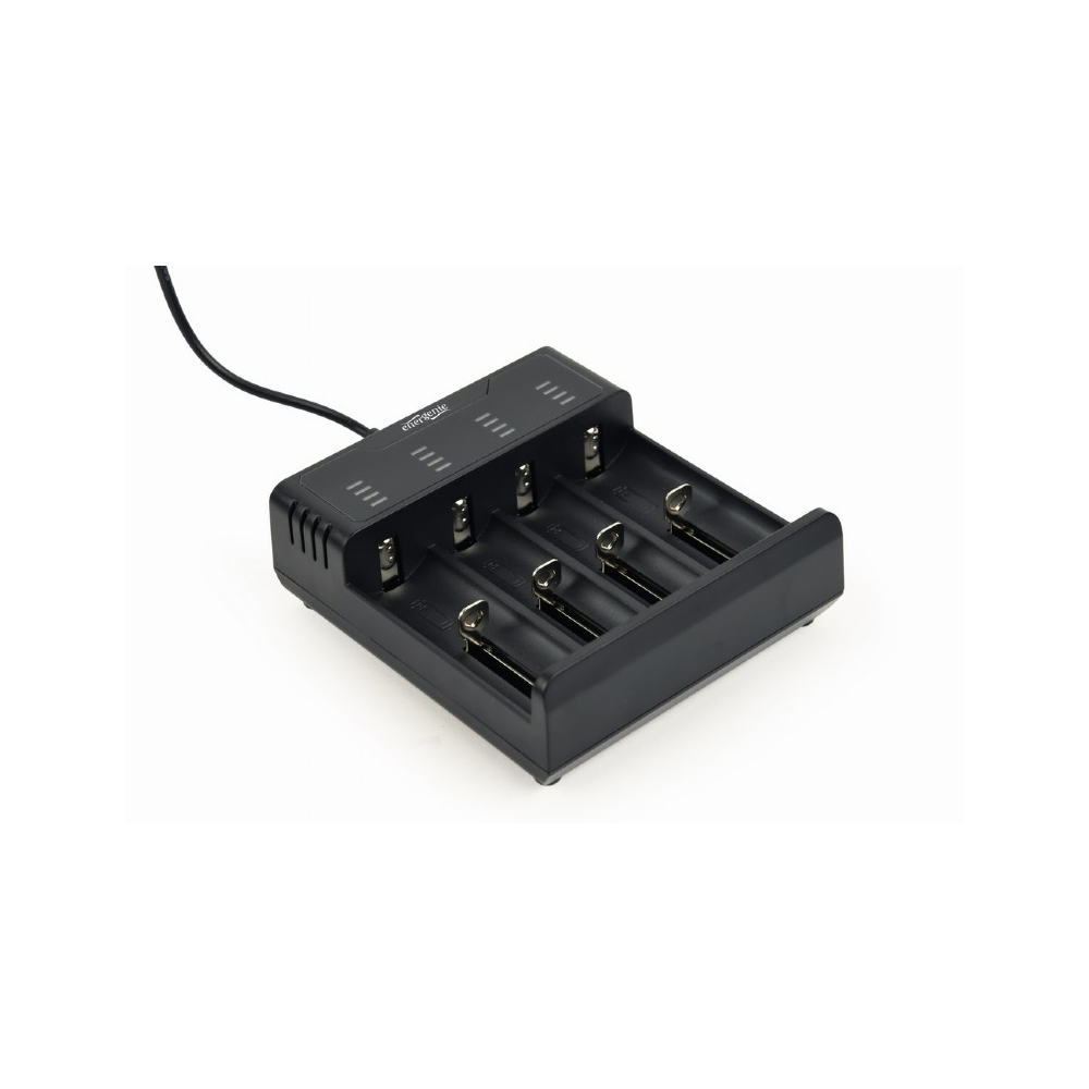 Carregador Gembird Ultra Rápido Ni-MH e Li-ion Preto