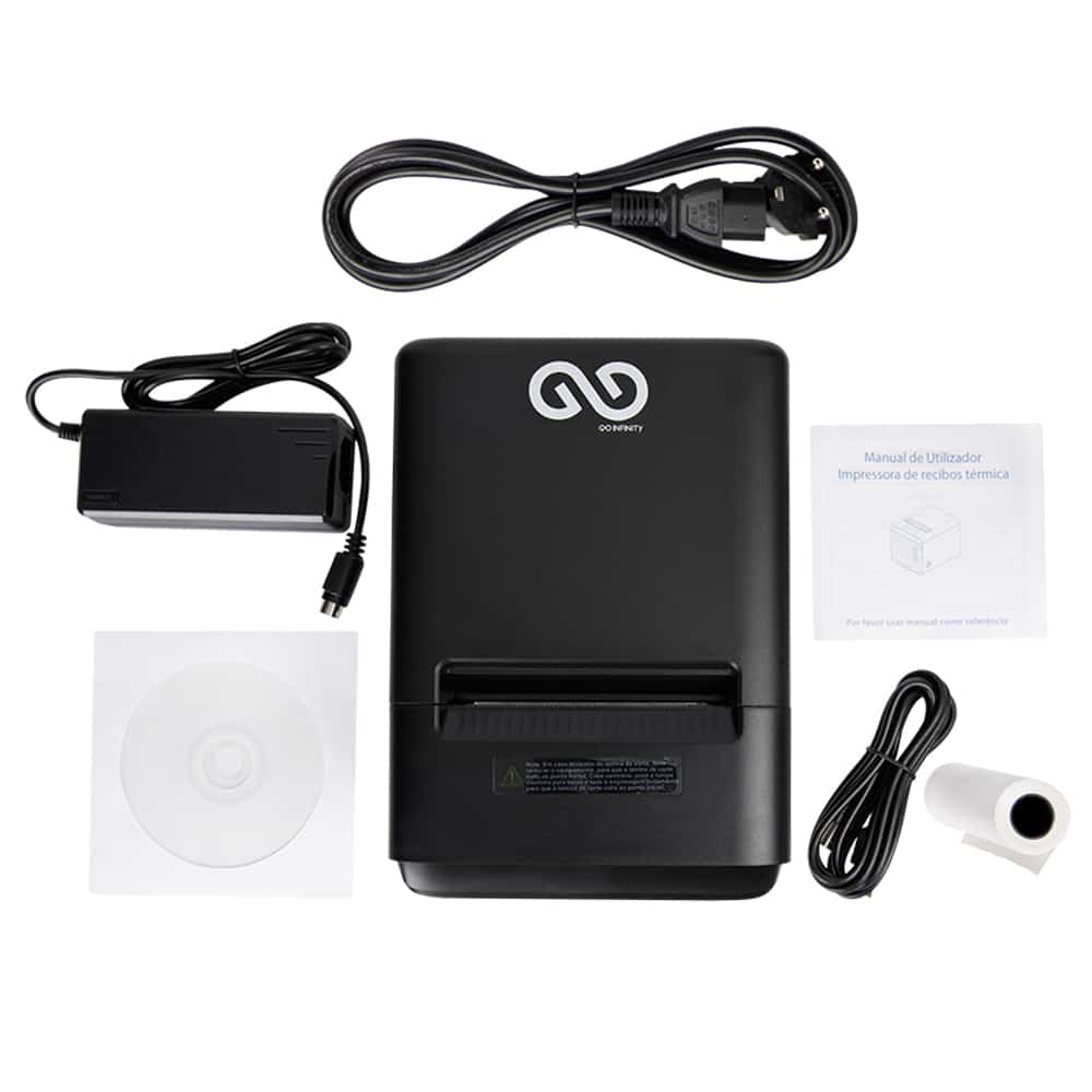 Impressora Talões Go-Infinity P80 Usb WiFi Bluetooth Preta