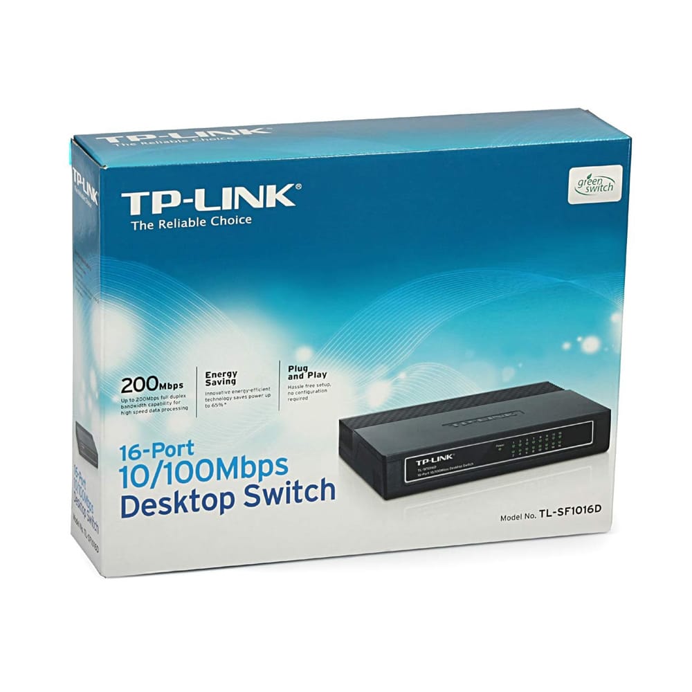 SWITCH TP-LINK SF1016D 16PORTAS 10/100MBITS