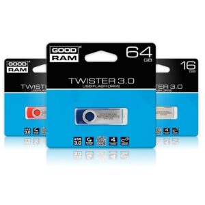 PEN DRIVE 64GB USB 3.0 GOODRAM TWISTER BLACK RETAIL
