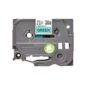 Fita Original Brother TZe731 Laminada Texto Preto em Fundo Verde 12mm x 8 metros