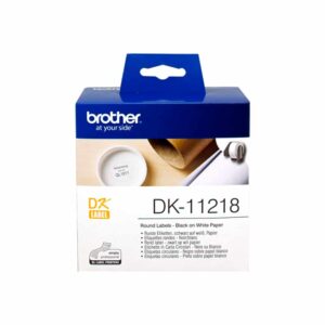 Rolo Etiquetas Original Brother DK11218 24 mm de Diâmetro 1000 Unidades pré Cortadas