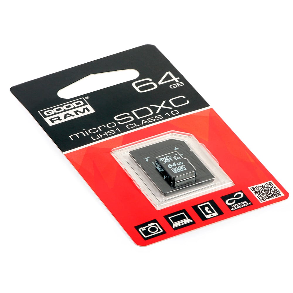 MICRO SDHC 64GB CLASS10 UHS I + ADAPTER GOODRAM - NEW