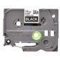 Fita Original Brother TZe335 Laminada Texto Branco em Fundo Preto 12mm x 8 metros