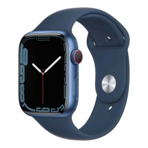 Apple Watch Series 7 45mm | GPS | Aluminio Azul | Bracelete Desportiva Azul Usado Grade A - Image 3